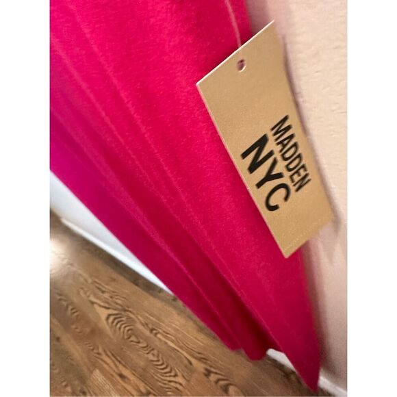 Madden NYC Pink Sleeveless Mockneck Turtleneck Dress Size Small New - Picture 3 of 5